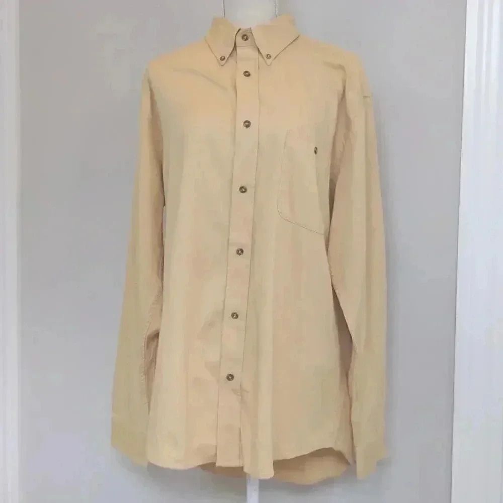 🏷Large Susquehanna Trail Outfitters 100% Cotton LongSleeve ButtonDown Men Shirt
